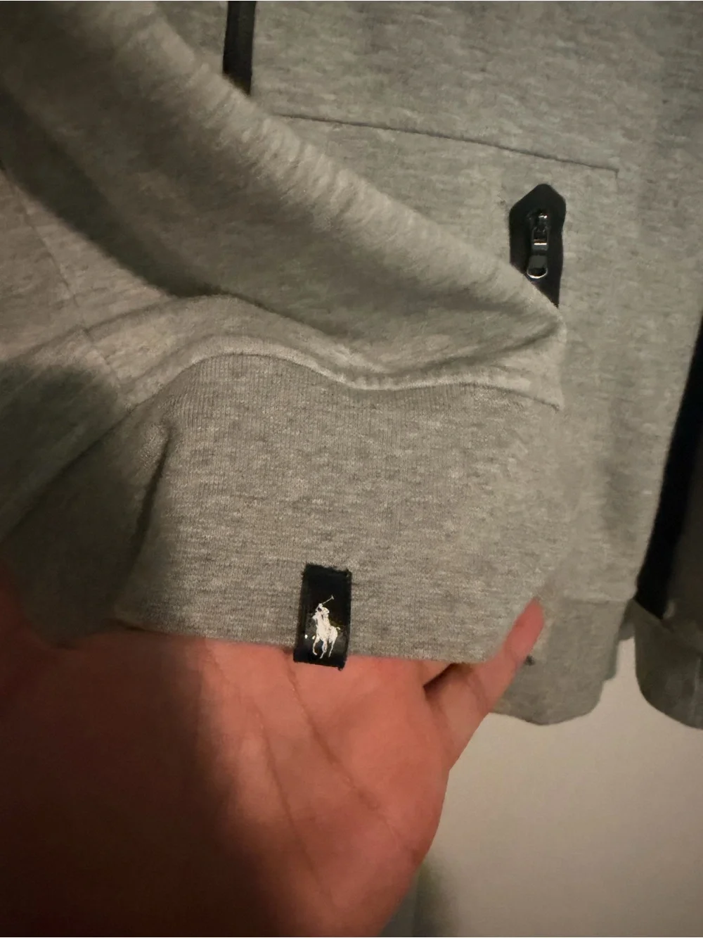 Polo Sport Ralph Lauren Performance Men's Sz L Full Zip Activewear Jacket Grey